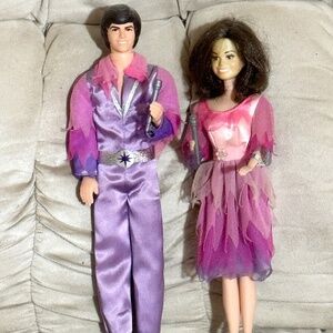 Donny and Marie Osmond Dolls -VINTAGE- Original Clothes Mattel